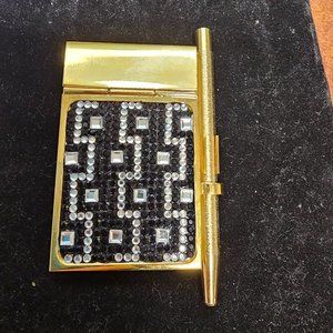 Judith Leiber Swarovski crystals mini notebook